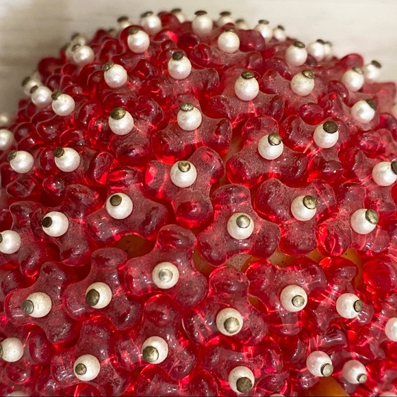 Vintage Mid Century Modern Beaded Pins FRUITS Retro Home Decor Collectible - Picture 12 of 13